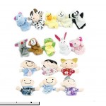 COMING 16pcs Educational Puppets Story Time Finger Puppets-10 Animals and 6 People Family Members Included  B01LX50R42